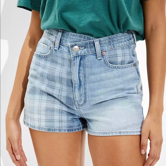 American Eagle Outfitters Pants - NWT AE Crossover Highest Waist Denim Mom Shorts Sizes:(2) 14’s, (2) 16’s, (1) 18